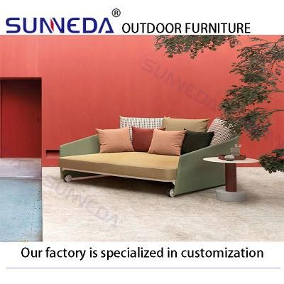 Garden Use Aluminum Frame Rope Weaving Chairs Outdoor Furniture