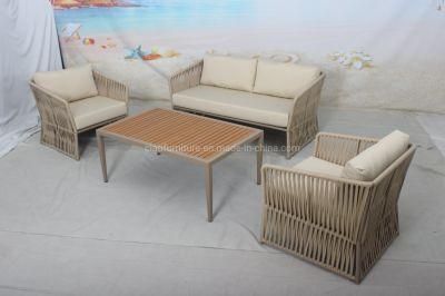 Outdoor Rattan Sofa Simple Courtyard Tea Table Combination Romantic Leisure Rattan Chair Furniture