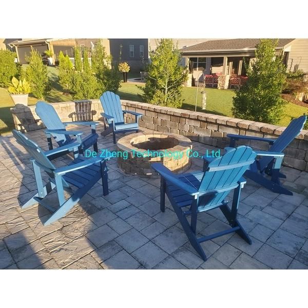 Adirondack Chair Oversized Patio Chair Outdoor Lounger Lawn Chair All-Weather Fade-Resistant Waterproof Easy Maintenance Perfect for Outdoor, Porch, Deck