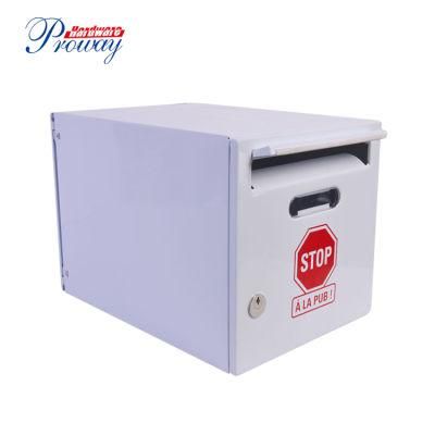 Classic Locking Post Mount Parcel Mailbox with High Security Lock