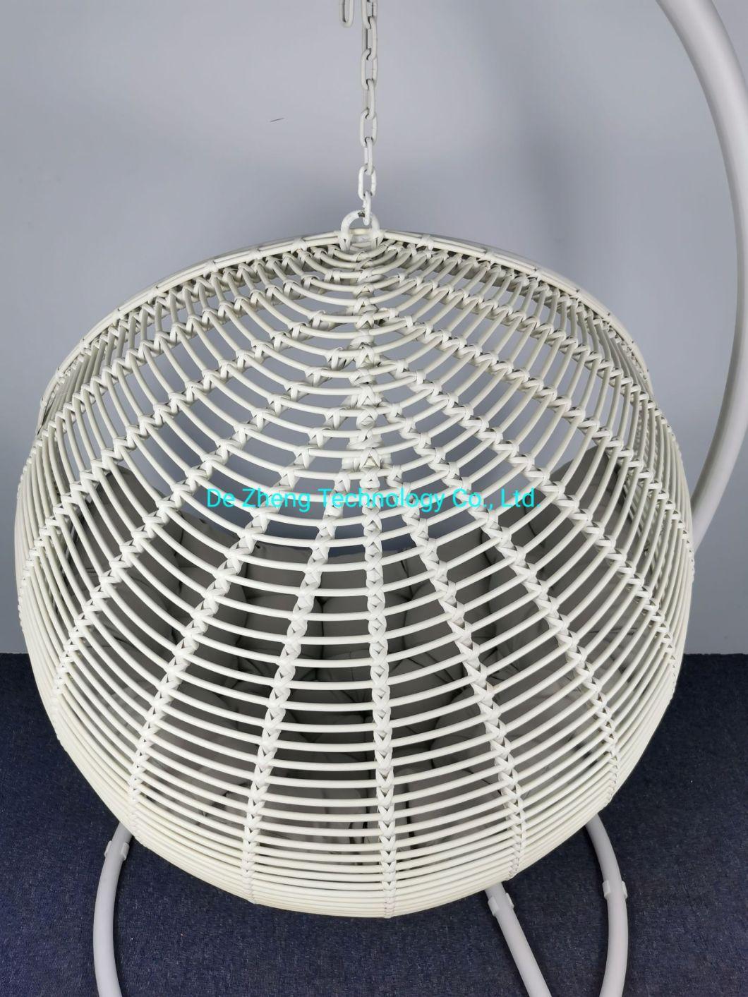 Hot Sale Luxury Design Waterproof Customized Round Shape Outdoor Rattan Swing Chair for Hotel Balcony