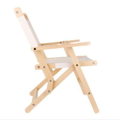 Folding Ultralight Outdoor Furniture Backpacking Chair with Wooden Handle Aluminum Bracket Kermit Chair