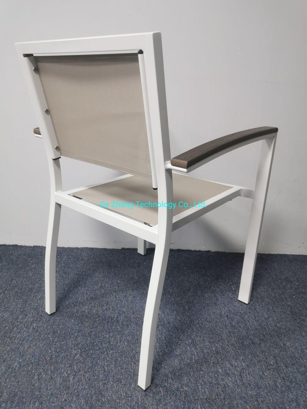 Coffee Shop Restaurant Aluminum Modern Furniture Outdoor Garden Cafe Chair for Restaurant