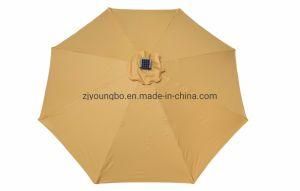Side Column Round Garden LED Umbrella