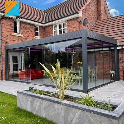 Luxury Prefab Houses Easy Assemble Outdoor Aluminum Pergola Waterproof Gazebo for Garden BBQ