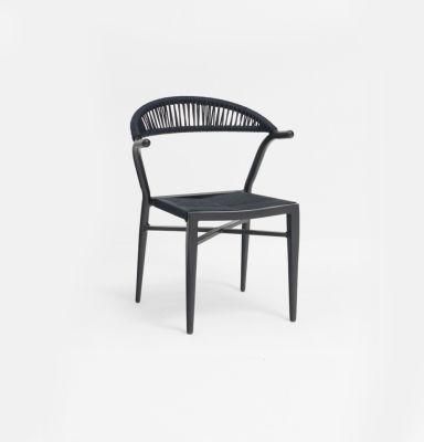 Outdoor Furniture French Bistro Synthetic Woven Rattan Cafe Chair