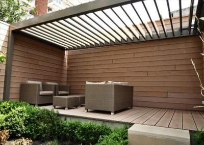 Aluminum Waterproof Garden Pergola with Side Shutters