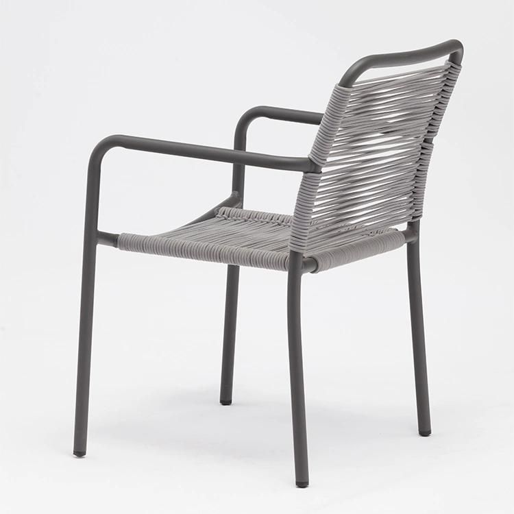 Aluminum Garden Rope Woven Chair Outdoor Handwoven Chairs