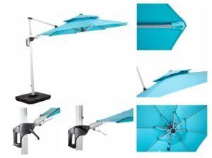 Aluminium Roma Hanging Umbrella 3.0m with Double Roof with Rack Adjustment Cover Rorating
