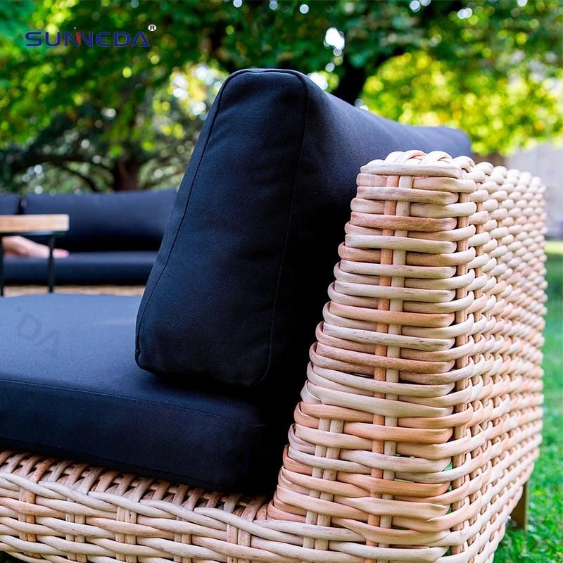 Leisure Rattan Sofa Aluminum Modern Garden Lounge