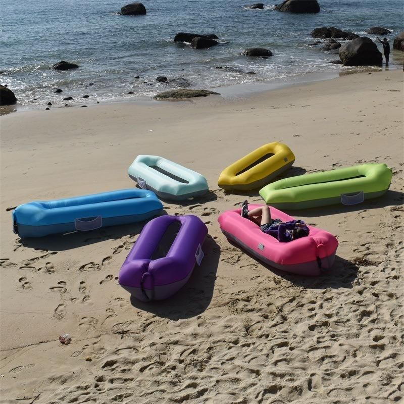 Camping Bed Inflatable Lounger Sofa Waterproof Beach Travel Portable Outdoor Recliner with Filler Sleeping Accessories Windbag Hammock Folding Chair Wbb15312