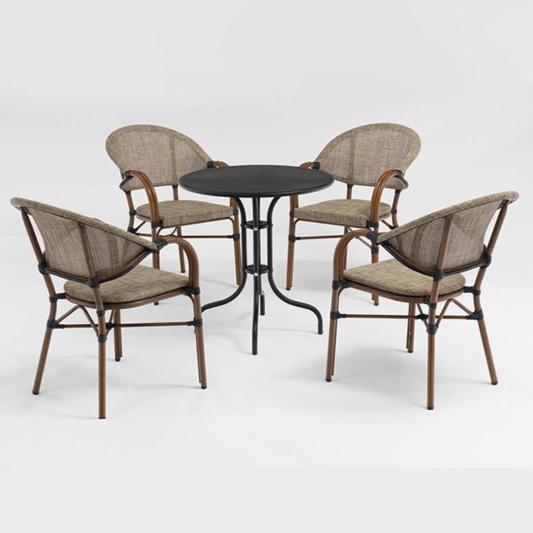Promotional Outdoor Garden Patio Table and Chair Set for 4 People Balcony Bistro Furniture