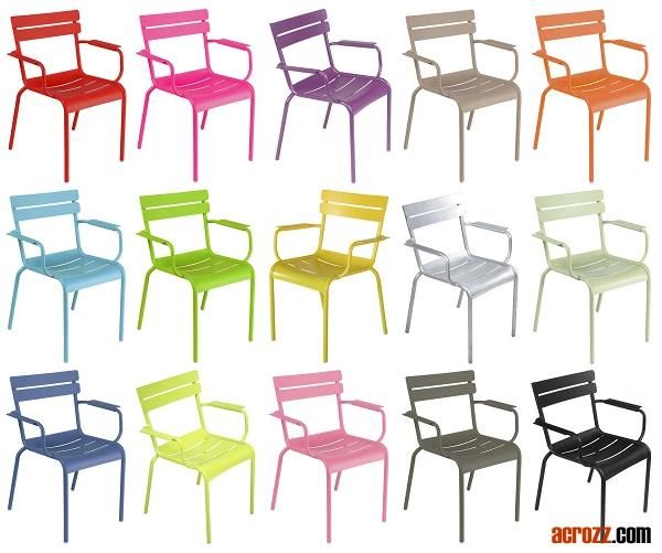 Patio Aluminium Alumium Stackable Fermob Luxembourg Chair