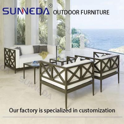 High Quality Luxury New Style Restaurant Sofa Outdoor Furniture Set