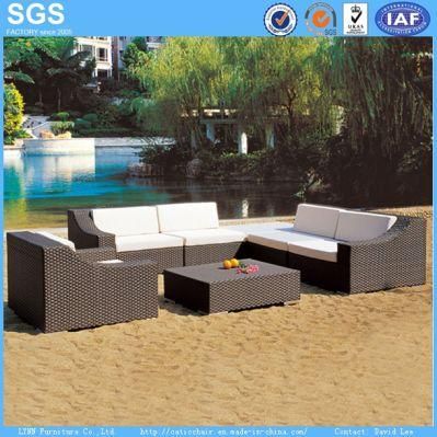 Modern Resort Hotel Furniture Leisure Furniture Poly Rattan Sofa