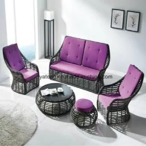 Top Level Environmental PE Rattan Outdoor Furniture Double Sofa for Living Room