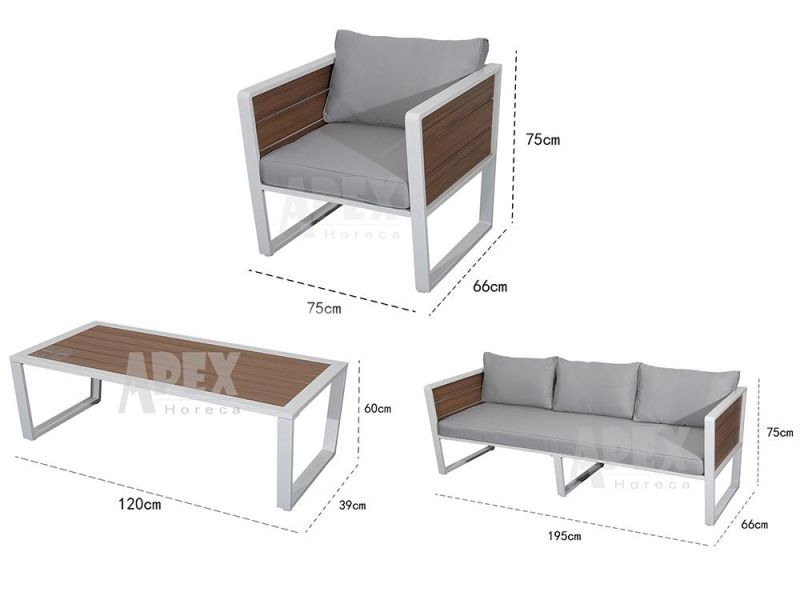 Modern Pop Design Garden Aluminum Sofa Side Table Coffee Table