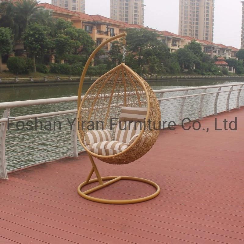 Leisure Ways Hanging Chair Rattan Outdoor Furniture Garden Swing Set
