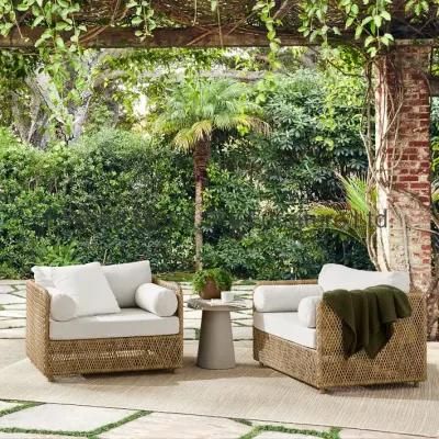 Outdoor Hotel Restaurant Patio Garden Aluminum Rope Wicker Rattan Sofa