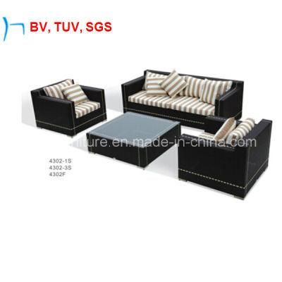 China Outdoor Rattan Sectional Sofa Set with Water Resistant Cushion