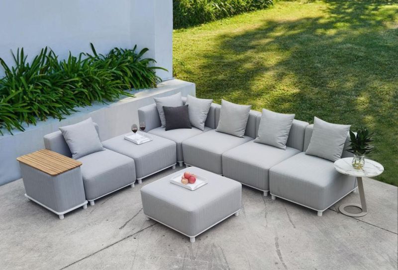 Waterproof Unfolded Darwin Metal China Outdoor Upholstery Furniture Garden Sofa with Good Price
