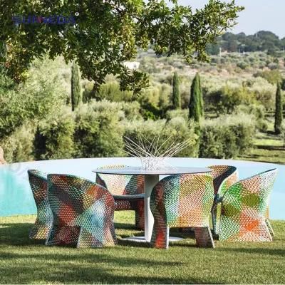 Outdoor Leisure 3-Color Modern Design UV Aluminum Full Set Furniture