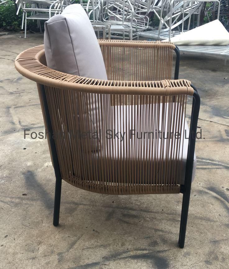 Outdoor Hotel Restaurant Villa Patio Garden Wicker Rattan Aluminum Sofa