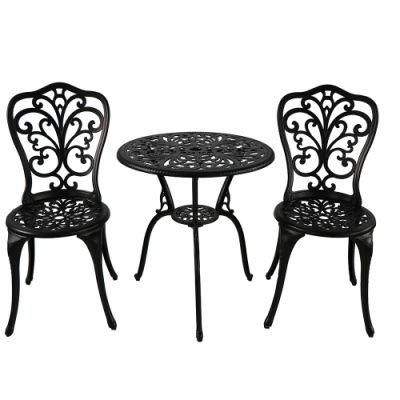 Bistro Table 3 Piece Antique 0utdoor Cast Aluminum Bistro Table Furniture Set