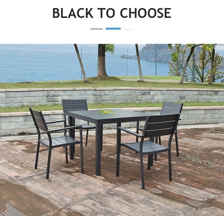 Aluminum High Quality Lowes Patio Set Outdoor Dining Table and Chairs