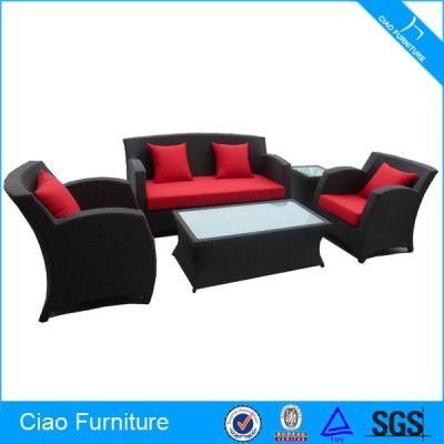 SGS Outdoor Furniture for Wicker/Rattan Garden Sofa Set