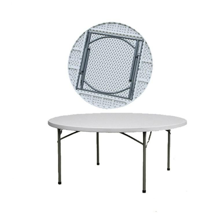 5FT Round Portable Outdoor Plastic Folding Table for Banquet Weddings