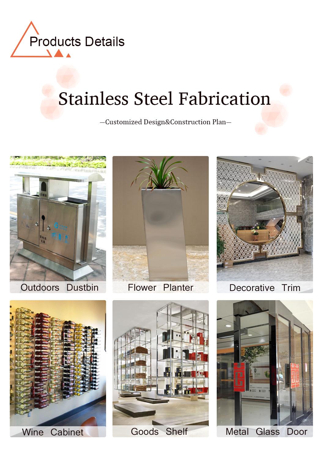 New Design 304 Stainless Steel Outdoor Bench Seats