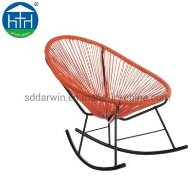 Colorful PE Rattan Wicker Acapulco Chair with Steel Leg for Outdoor Furniture