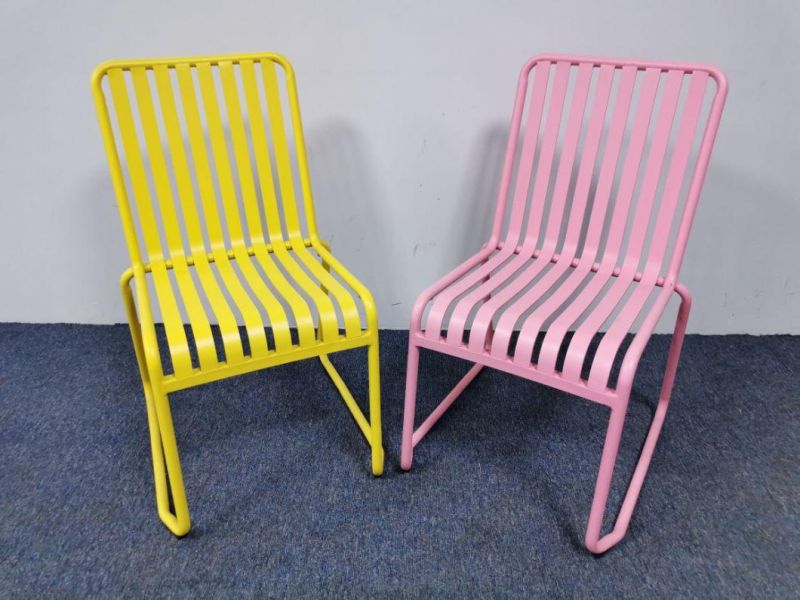 Modern Appearance Wholesale Commercial Aluminum Frame Fancy Stacking Hotel Wedding Party Banquet Chair