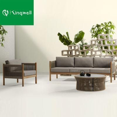 Special Design Outdoor Garden Set Weaving Rope Sofa Set Patio for Leisure Hotel Project Furniture