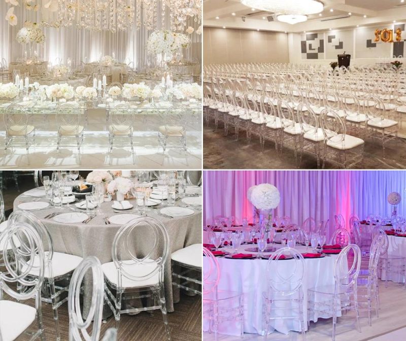 Wholesale Wedding Decorations Supplies Clear Crystal Plastic Resin Phoenix Chair