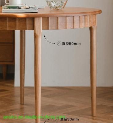 Modern Style Outdoor Chair Round Wooden Table for House