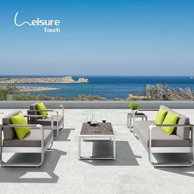 Leisure Garden Furniture Brushed Aluminum Patio Module Lounge Sofa for Outdoor - Fairy (Ready To Ship)