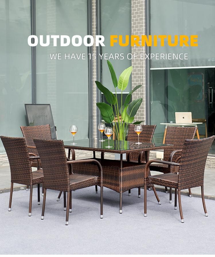 Dining Room Outdoor Garden Rattan Furniture/Table and Chair Furniture