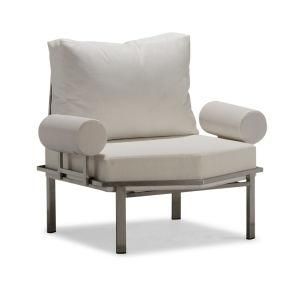 Outdoor Furniture Sectional Sofa Set with White Cushions