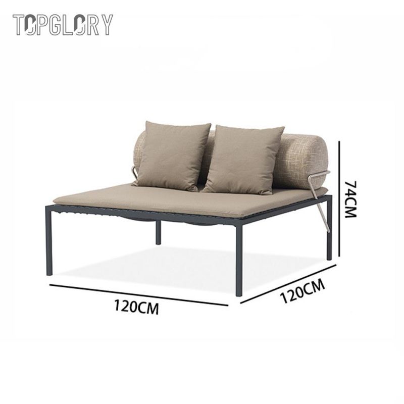 Wholesale Outdoor Home Patio Garden Furniture Courtyard Luxury Aluminum Chaise Sun Lounger