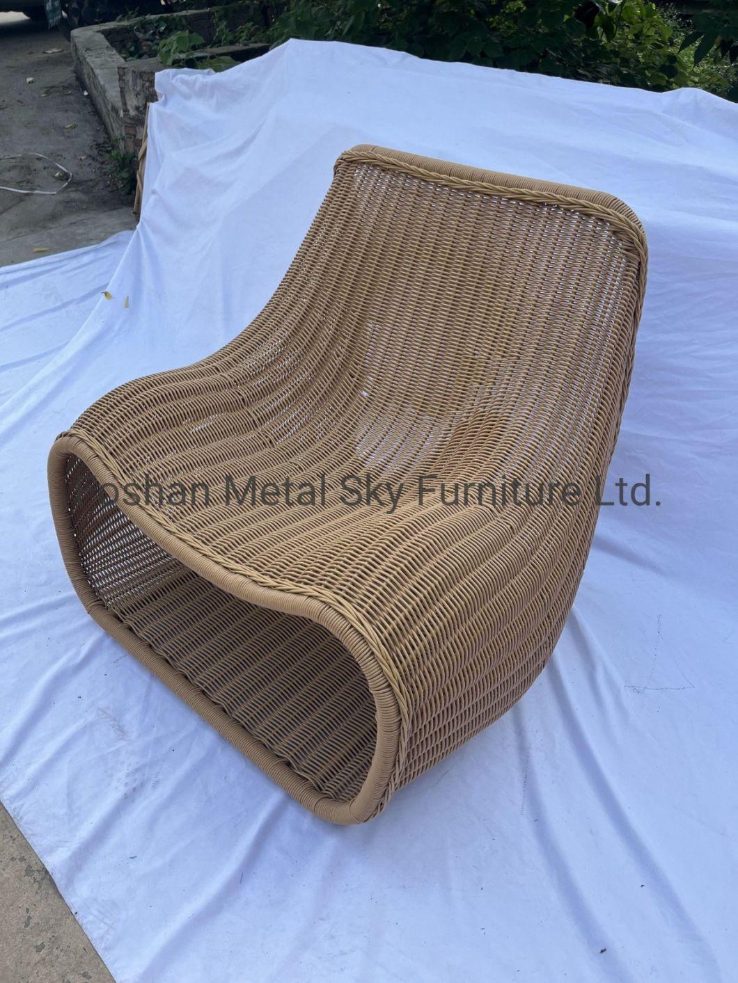 Outdoor Hotel Restaurant Patio Garden Leisure Aluminum Wicker Rattan Sofa