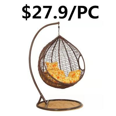 Outdoor Home Garden Balcony Recreational Rattan Wicker Hanging Swing Chair