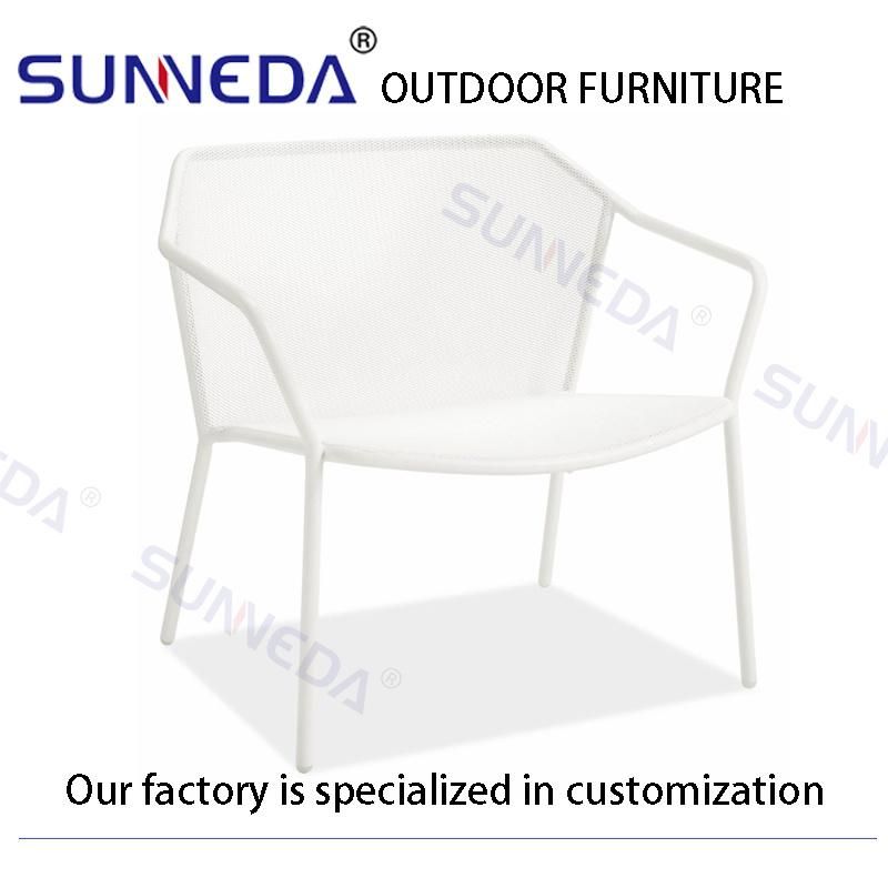 Outdoor Foshan High End Furniture Iron Patio Leisure Elegant Chair