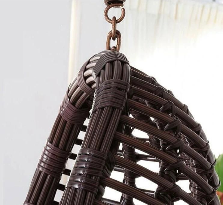 Adult Indoor Rattan-Like Single Recreational Water Drop Bird′s Nest Rattan Swing Chair