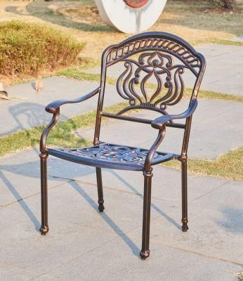 BBQ Cast Aluminum Outdoor Dining Chair