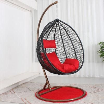 Balcony Leisure Hanging Rattan Swing Rocking Chair for Outdoor Garden