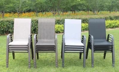 Wholesale Outdoor Single Chair with Seat and Back Palpation Teslin Mesh Taper Feet