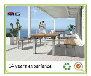 Teak Furniture Outdoor Dining Table with Stainless Steel Legs