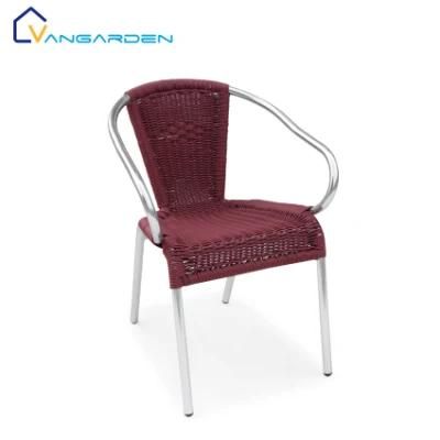 Rattam Weaving Outdoor Furniture Small Chair for Restaurant Terrace